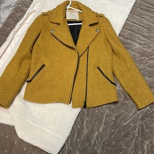 Cartonnier Anthropologie coat vibrant color